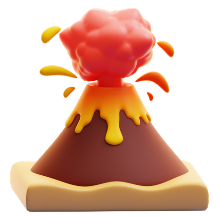 VOLCANO  3D Icon