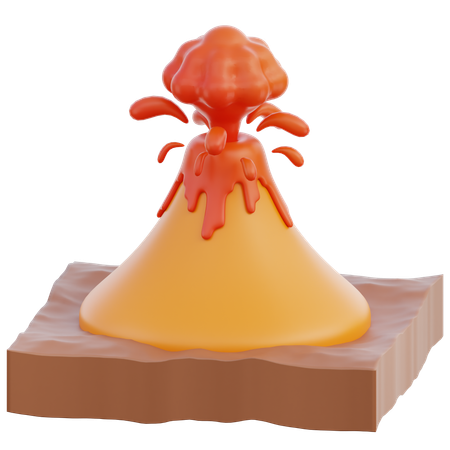 Volcano  3D Icon