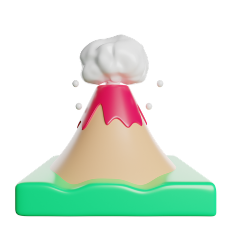 Volcano  3D Icon