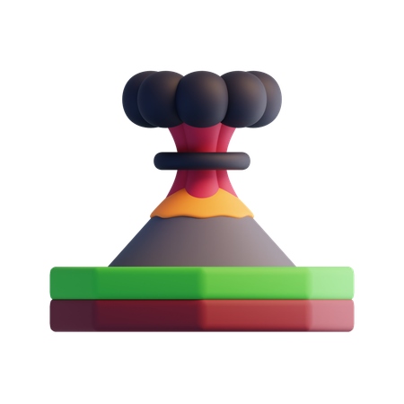 Volcano  3D Icon