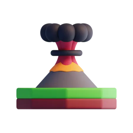 Volcano  3D Icon