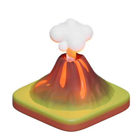 Volcano  3D Icon
