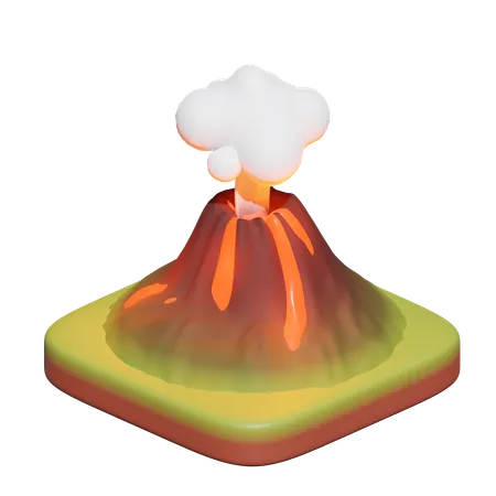Volcano  3D Icon