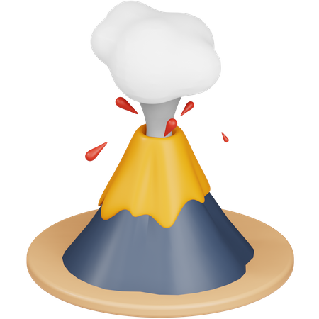 Volcano  3D Icon