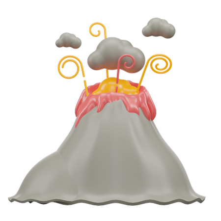 Volcano 3D Icon