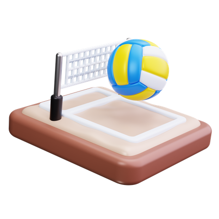 Vôlei de praia  3D Icon