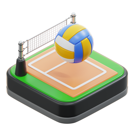 Voleibol  3D Icon