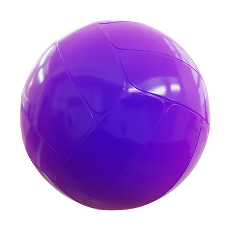 Forma abstracta de voleibol  3D Icon