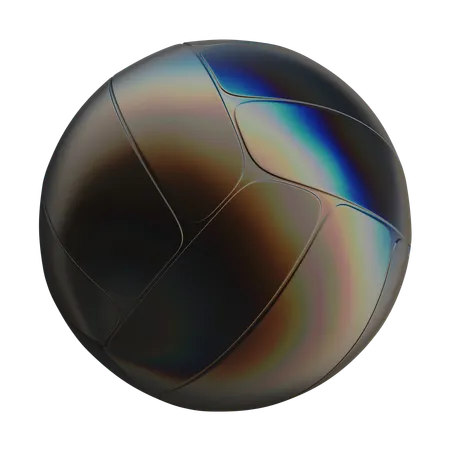 Forma abstrata de bola de vôlei  3D Icon