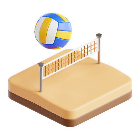 Voleibol de playa  3D Icon