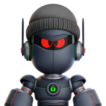 Robot voleur  3D Icon