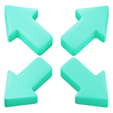 Vollbildpfeil  3D Icon