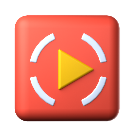 Vollbildvideo  3D Icon