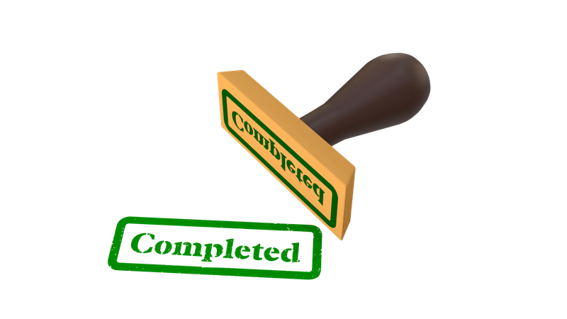 Vollendet  3D Icon