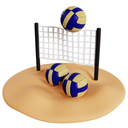 Volley  3D Icon