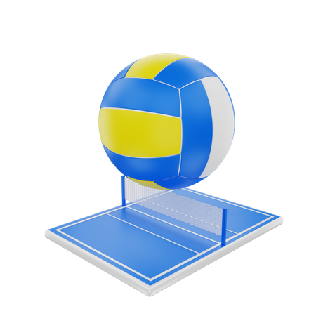 Volley-ball  3D Illustration