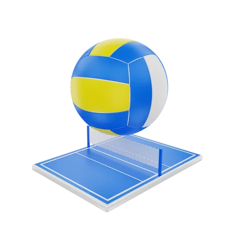 Volley-ball  3D Illustration