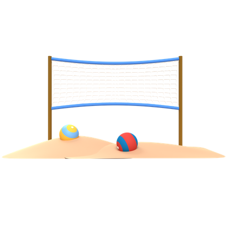 Volley-ball  3D Illustration