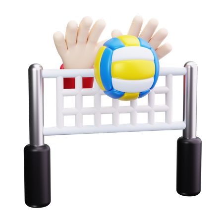 Bloc de volley-ball  3D Icon