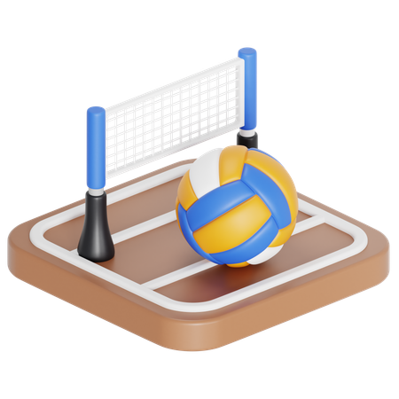 Volley game  3D Icon