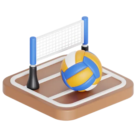 Volley game  3D Icon