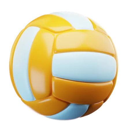 3 D Icon Summer Volleyball Isolated On Transparent Background 3 D Illustration High Resolution 3D Icon