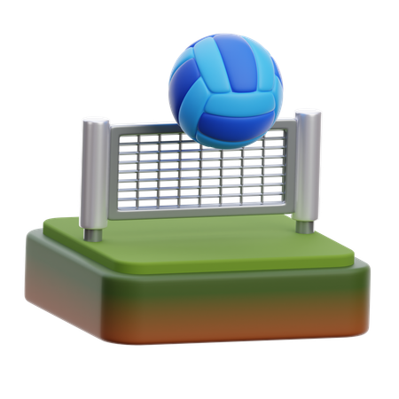 배구  3D Icon