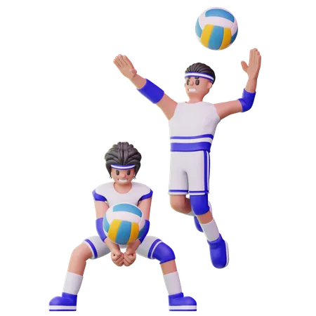 バレーボール  3D Illustration