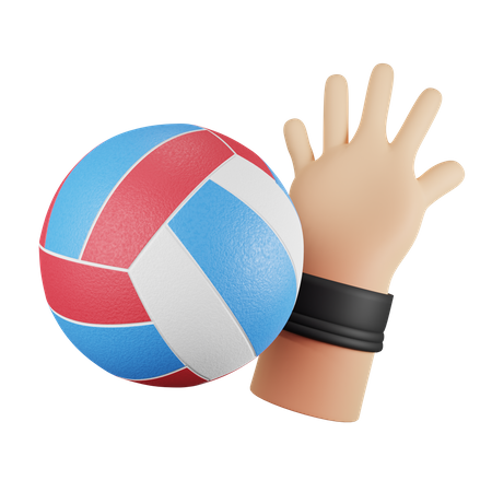 Volleyball  3D Illustration