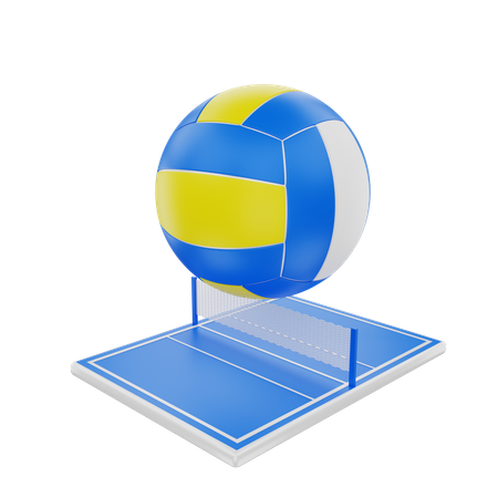 Volleyball  3D Illustration