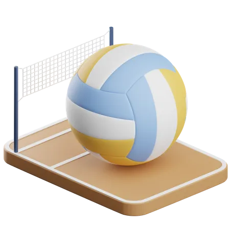 Volleyball 3D Icon