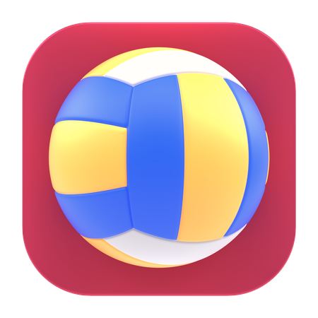 Volleyball App 3D Icon