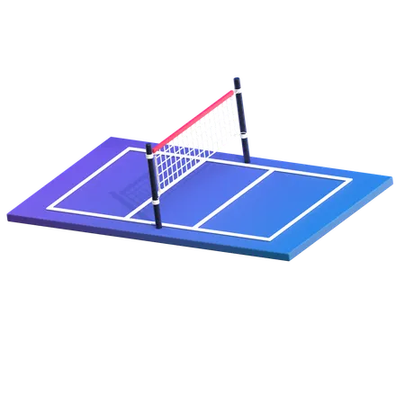 Volleyball Court  3D Illustration