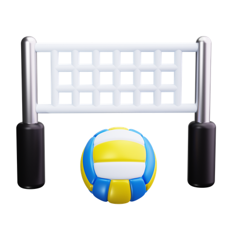 Volleyball Net  3D Icon