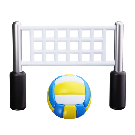 Volleyball Net  3D Icon