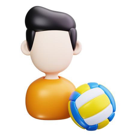 Volleyball player  3D Icon