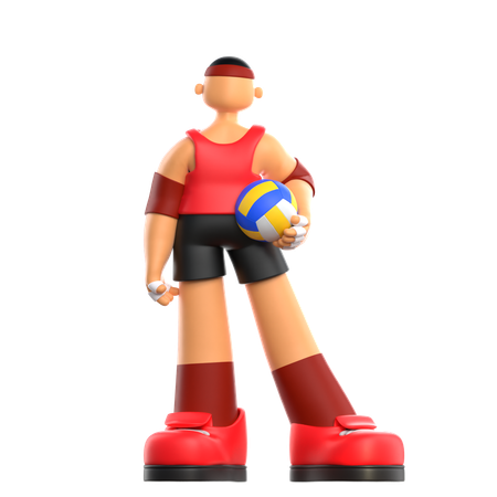 Volleyball Player  3D Icon