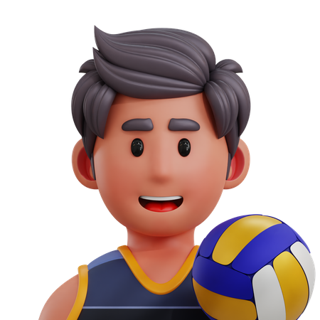 Volleyball Player 3D Icon