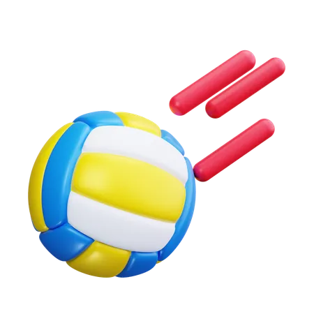 Volleyball-Schuss  3D Icon