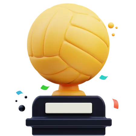 Volleyball Trophy 3D Icon