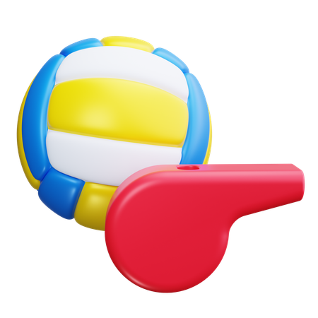 Volleyball Whistle  3D Icon