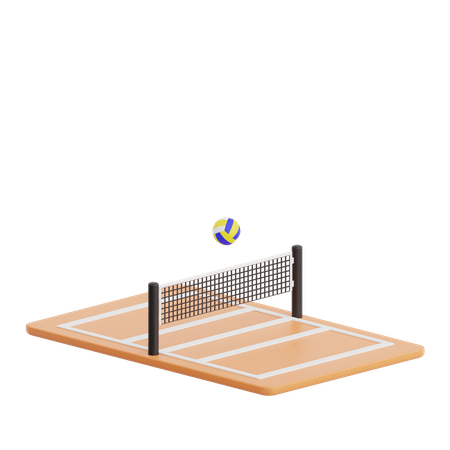 Volleyballfeld  3D Icon