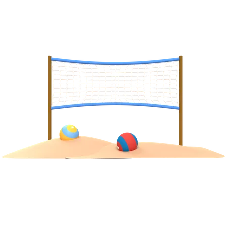 Volleyballl 3D Illustration