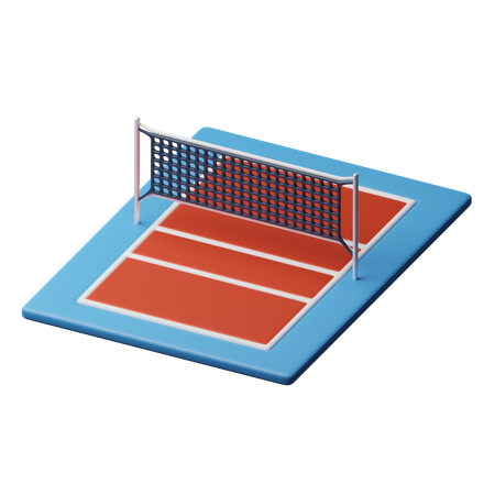 Volleyballplatz  3D Icon