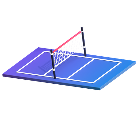 Volleyballplatz  3D Illustration