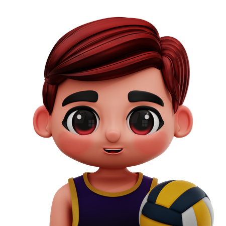 Volleyballspieler  3D Icon