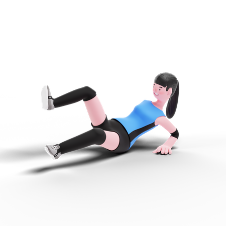 Volleyballspieler gestürzt  3D Icon