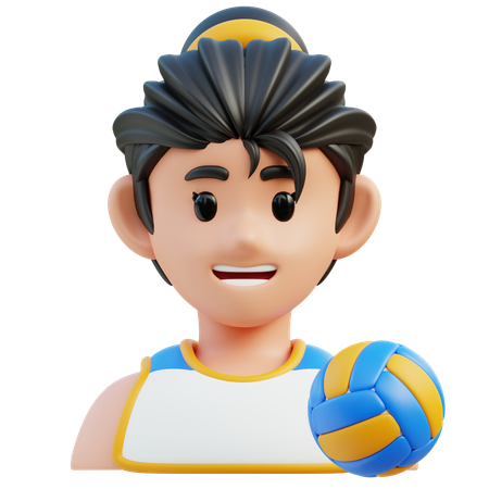 Volleyballspielerin  3D Icon