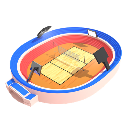 Volleyballstadion  3D Icon