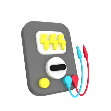 Voltage Meter  3D Icon